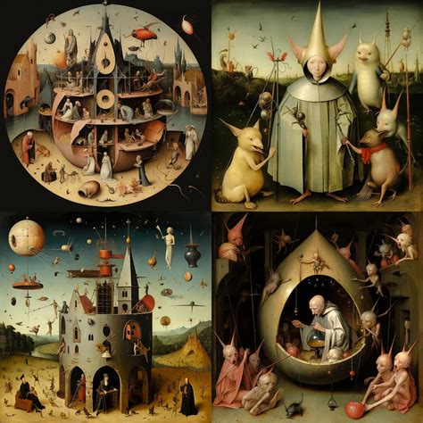 Figures From Hieronymus Bosch's Paintings .